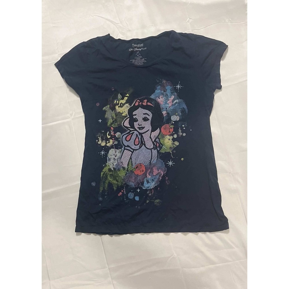 Disney Parks Snow White Shirt Women's Medium Black Disneyland Walt Disney World